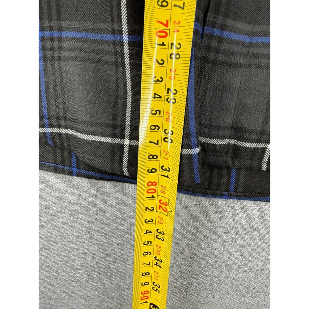 Dixxon Cycle Gear Medium Black Plaid Flannel Long Sleeve Shirt Mens M - Picture 5 of 5